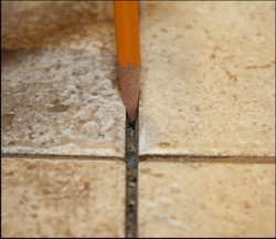 Grout to be removed
